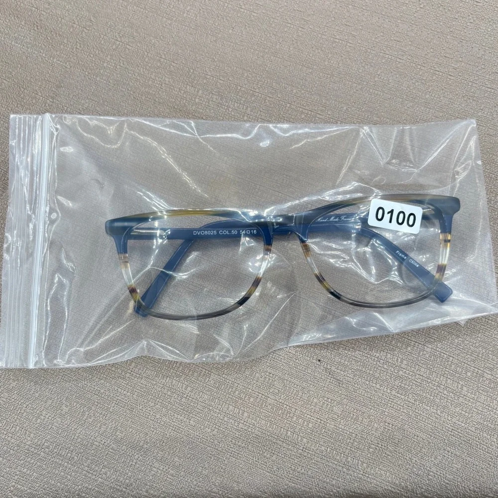 Di Valdi DV08025 Blue Tortoise Cat Eye Eyeglass Frames Handmade 54-16-145 NWOT